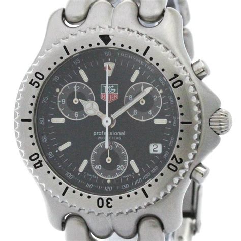 fake tag heuer sel chronograph 200m steel quartz men's watch|tag heuer counterfeit watches.